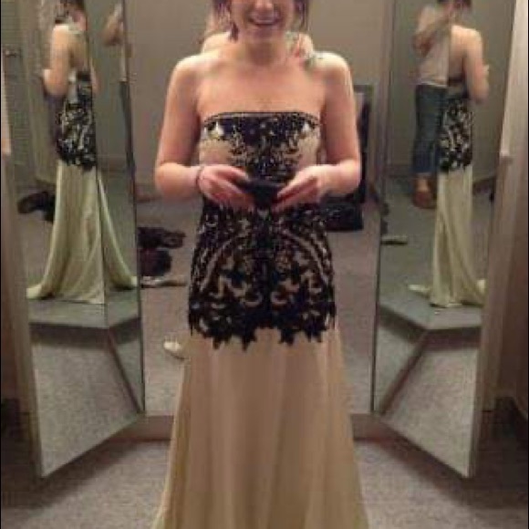 Sue Wong Nocturne Embroidered Dress - Picture 1 of 6